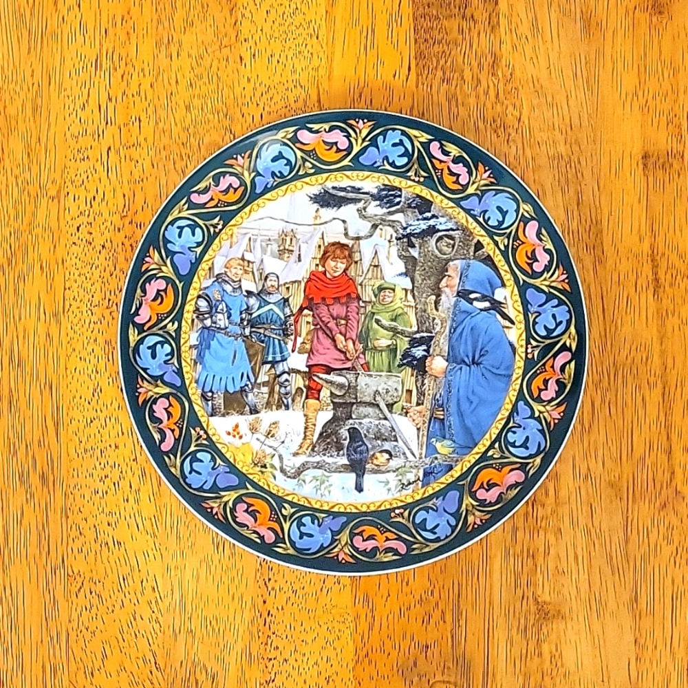 "Arthur Draws the Sword" plate